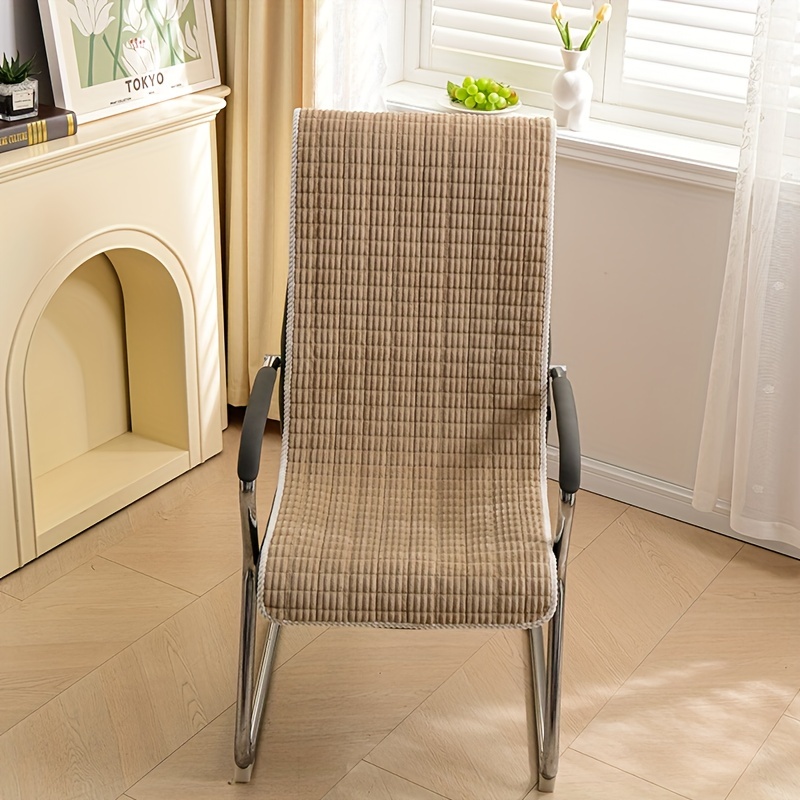 1PC Minimalist Corduroy Anti Slip Integrated Seat Cushion Winter Recliner  Chair Cushion Office Chair Cushion Plush Cushion For Balcony Living Room Hom