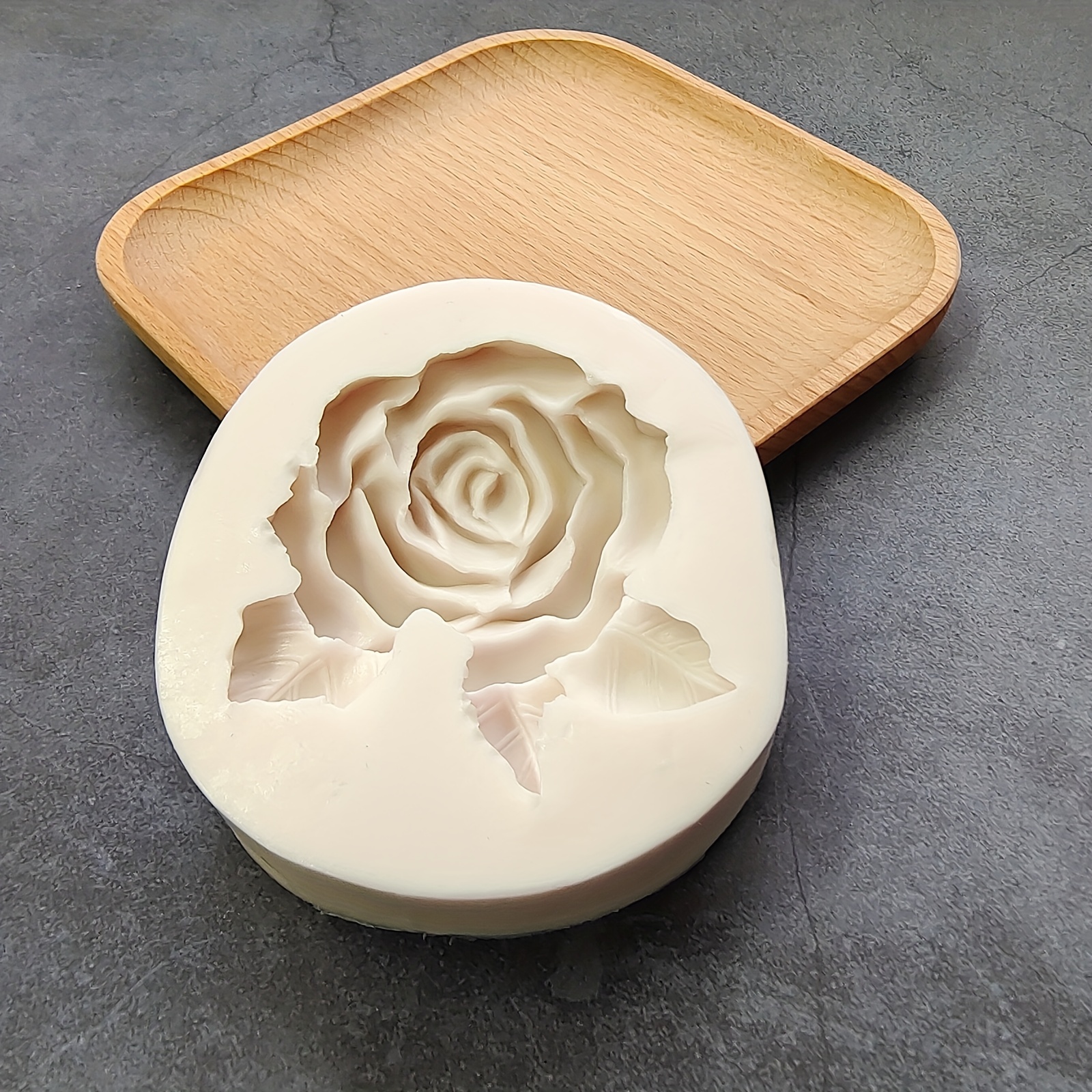 1pc Silicone Rose Flower Mold