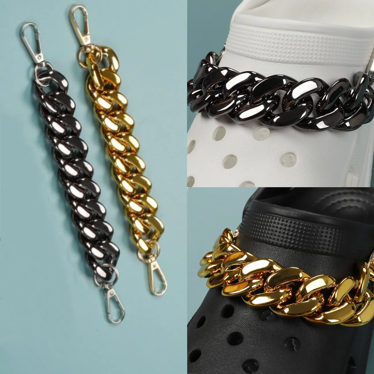 Fashion Croc Charm Shoe Chain Accessories DIY Detachable Jibz Decoration 1  Piece