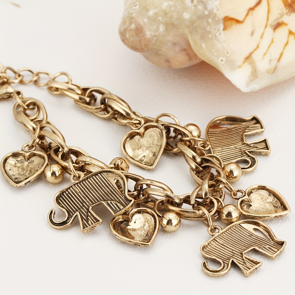 Retro Carved Elephant Delicate Bracelet