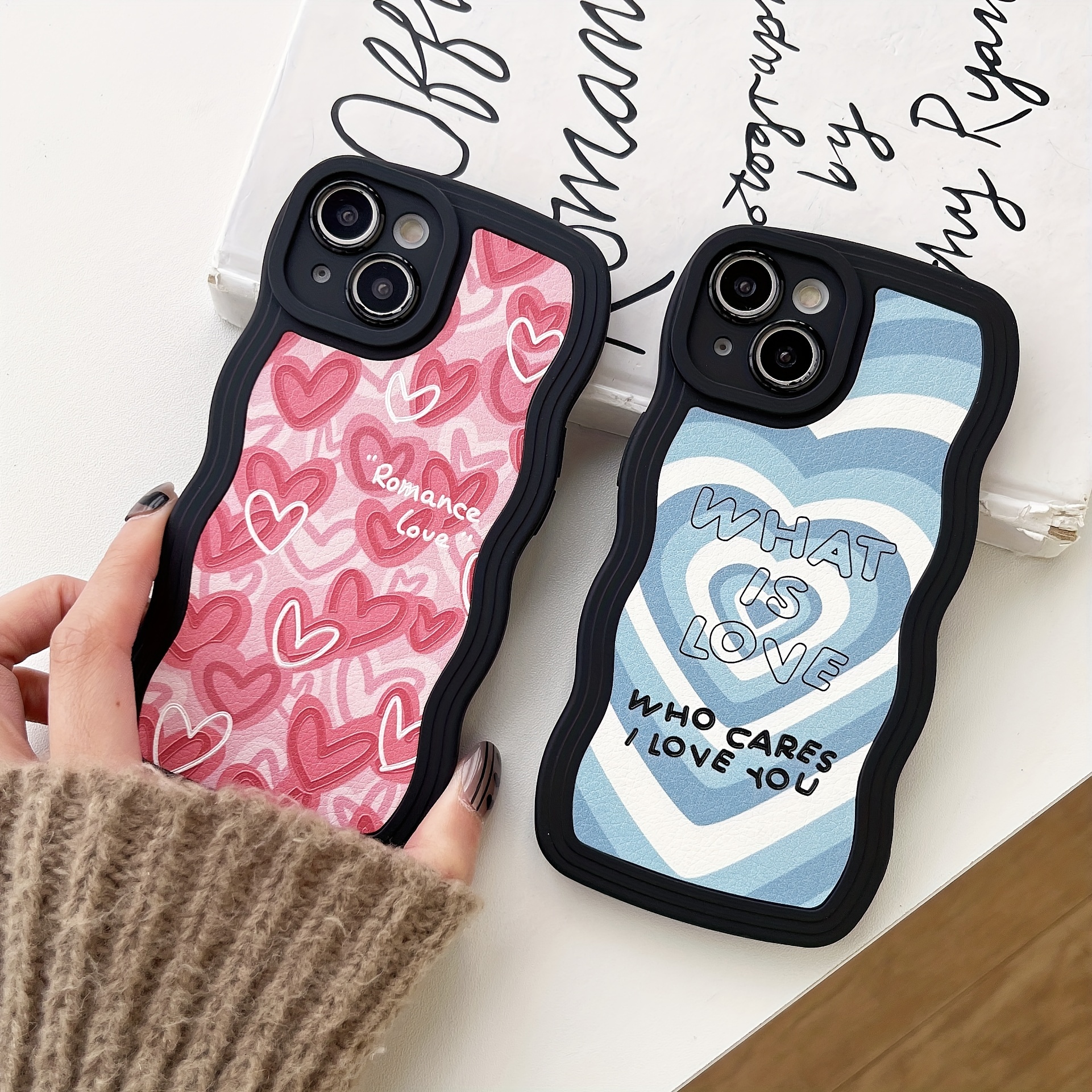Funda Teléfono Forma Corazón Amor En 3d Iphone - Temu