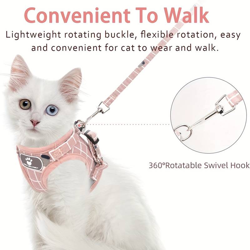 Cat Harness Pet Supplies BINGPET And Leash Set Escape Proof For