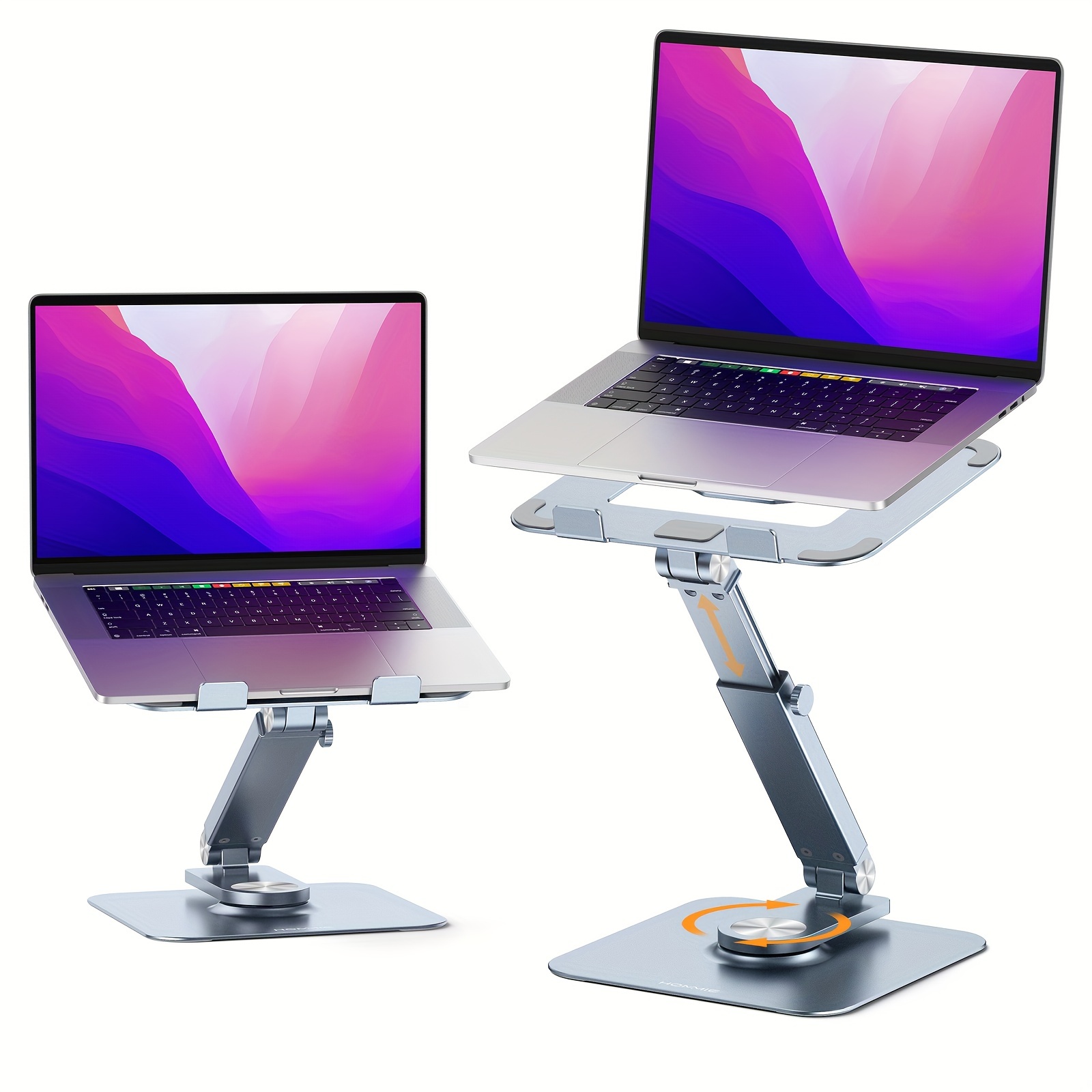 OFFICE OWL Soporte de escritorio para laptop, ergonómico, portátil,  elevador de computadora de aluminio para escritorio, soporte compatible con