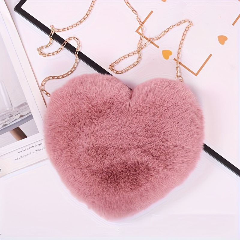 Cute Heart Shaped Crossbody Bag, Kawaii Casual Waterproof Shoulder