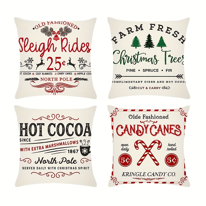 Farm Fresh Christmas Trees Pillow Cover - One Cozy Home