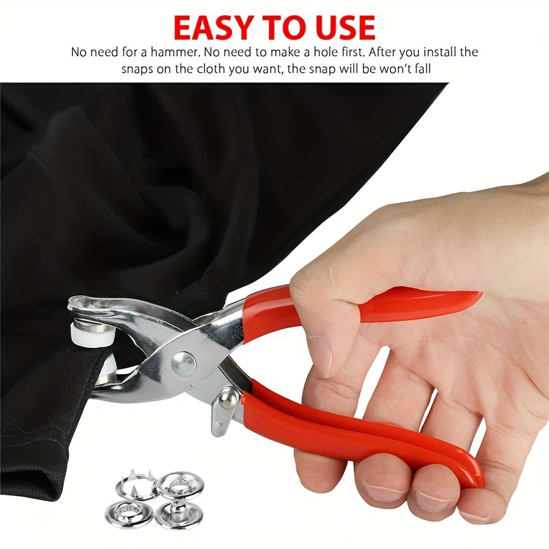 Grommet Tool Kit, Premium Eyelet Plier Set, Safe and Effortless, 3