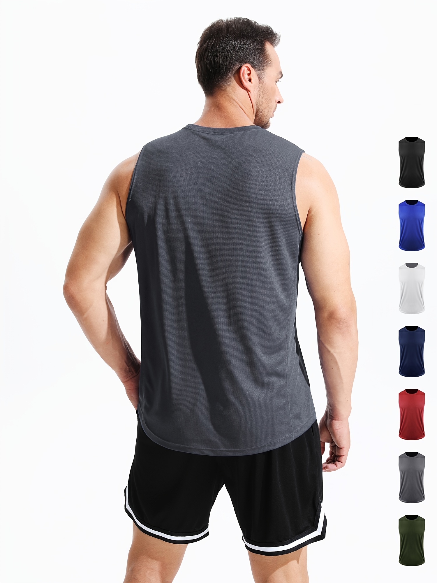 Men's Quick Dry Breathable Loose Sports Vest Sleeveless - Temu