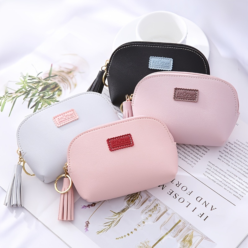 Letter Patch Decor Coin Purse Stylish Cute Small Storage Bag For Earphone  Keys - Clothing, Shoes & Jewelry - Temu