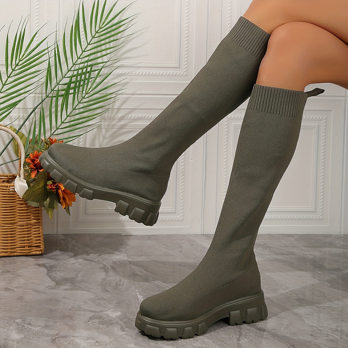 Botas best sale calcetin largas