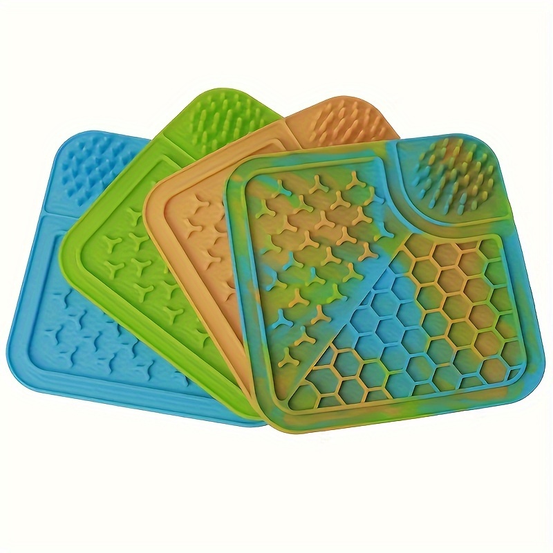 Bhd Silicone Dog Food Mat Dog Slow Feeder, Pet Dog Lick Pad, Bath Washing  Distraction Dog Lick Mat