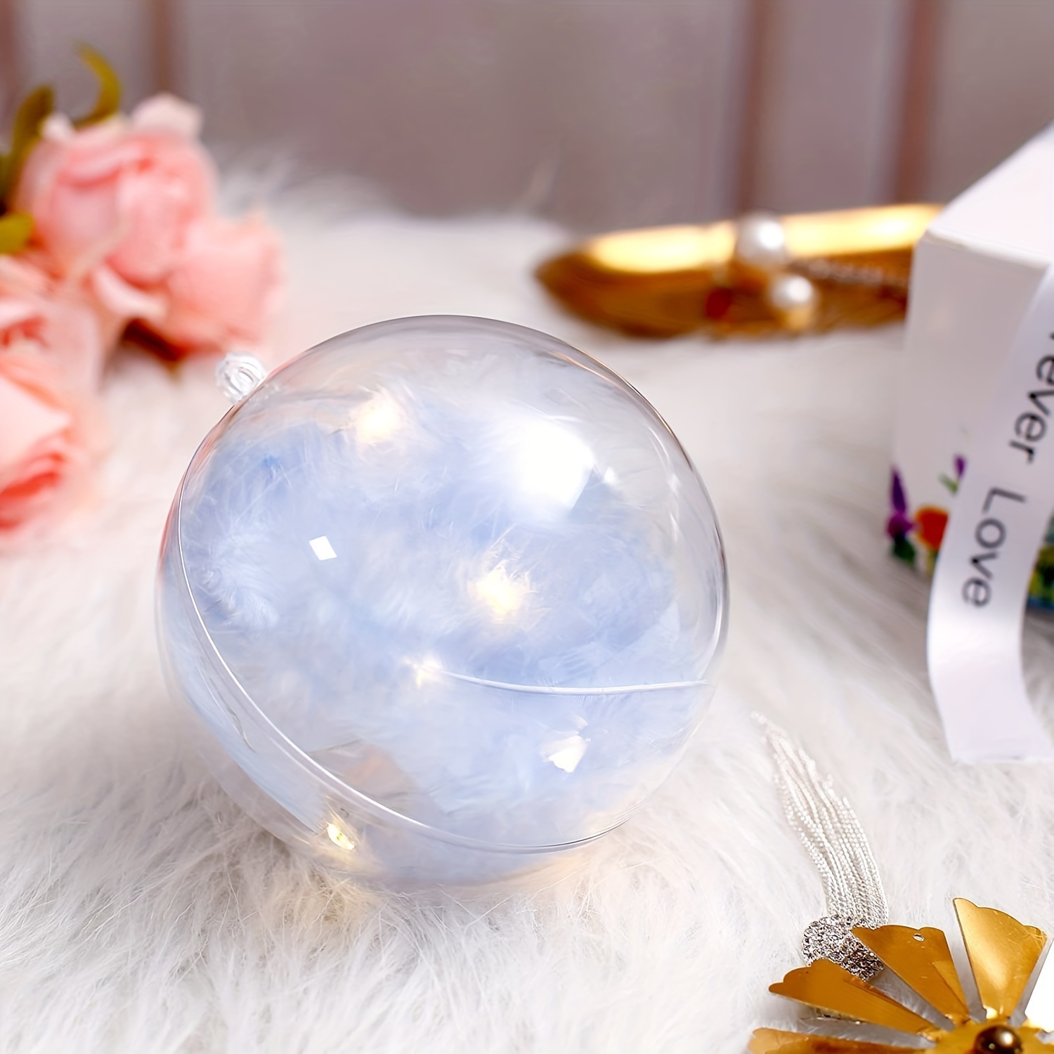 Fillable Clear Plastic Balls With Decorations(8 Styles