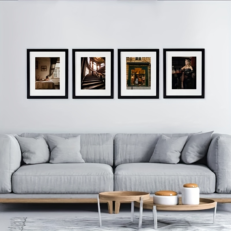 Picture Frame Black Photo Frames For Wall Or Tabletop Room - Temu