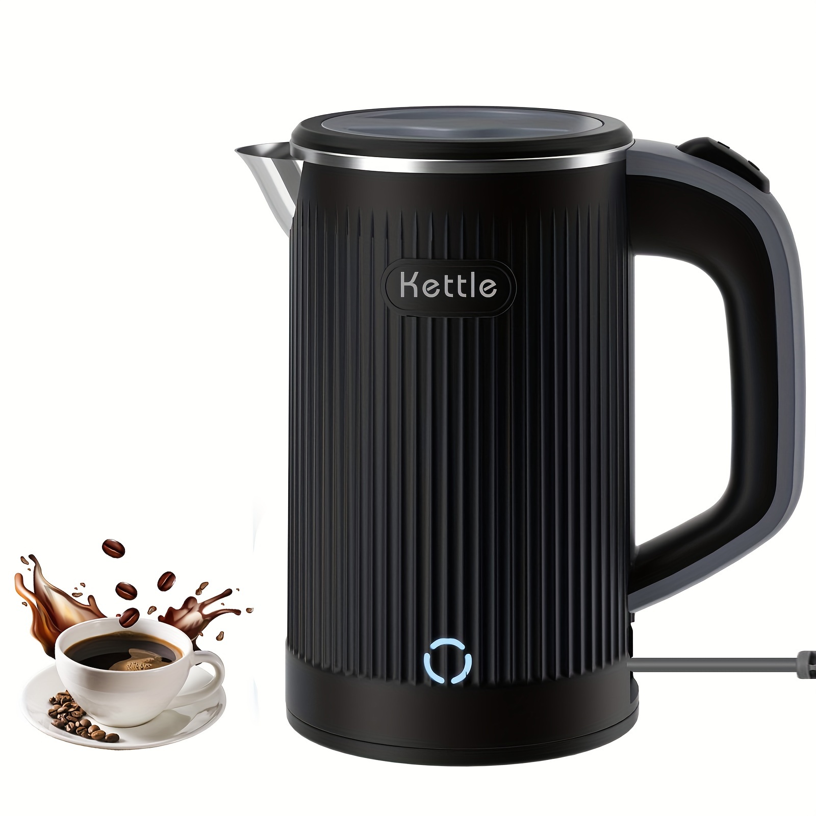 Small Electric Kettle Double Wall Stainless Steel Bpa free - Temu