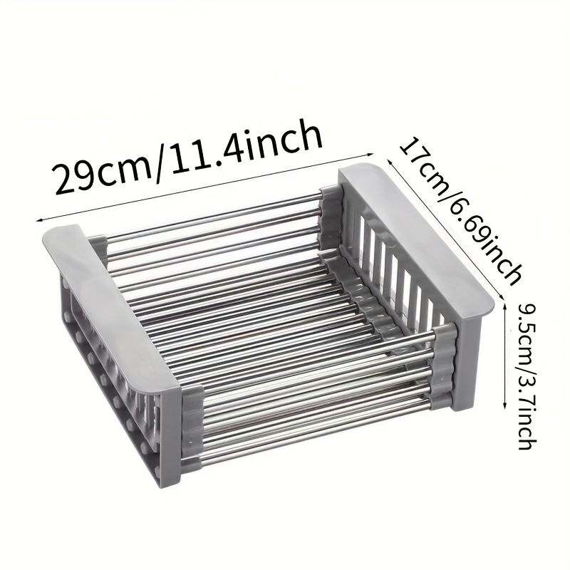 Adjustable Dish Drainer Sink Extendable Colander