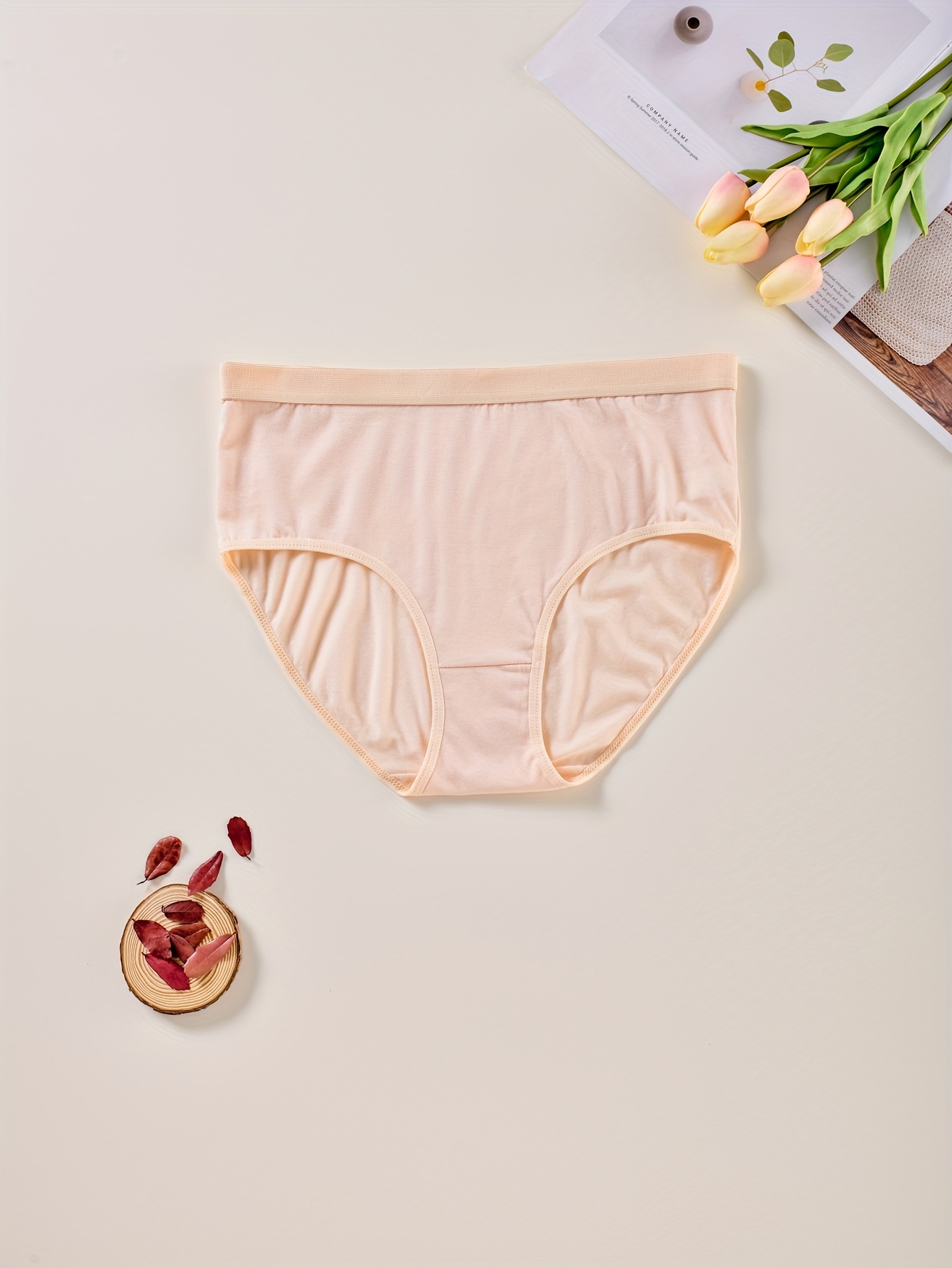 5 Pcs Women Underwear Panties Plus Size Briefs Lingeries Underpant