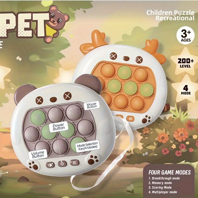 2pcs Pop Fidget Games For Kids Machine De Jeu De Puzzle De - Temu France