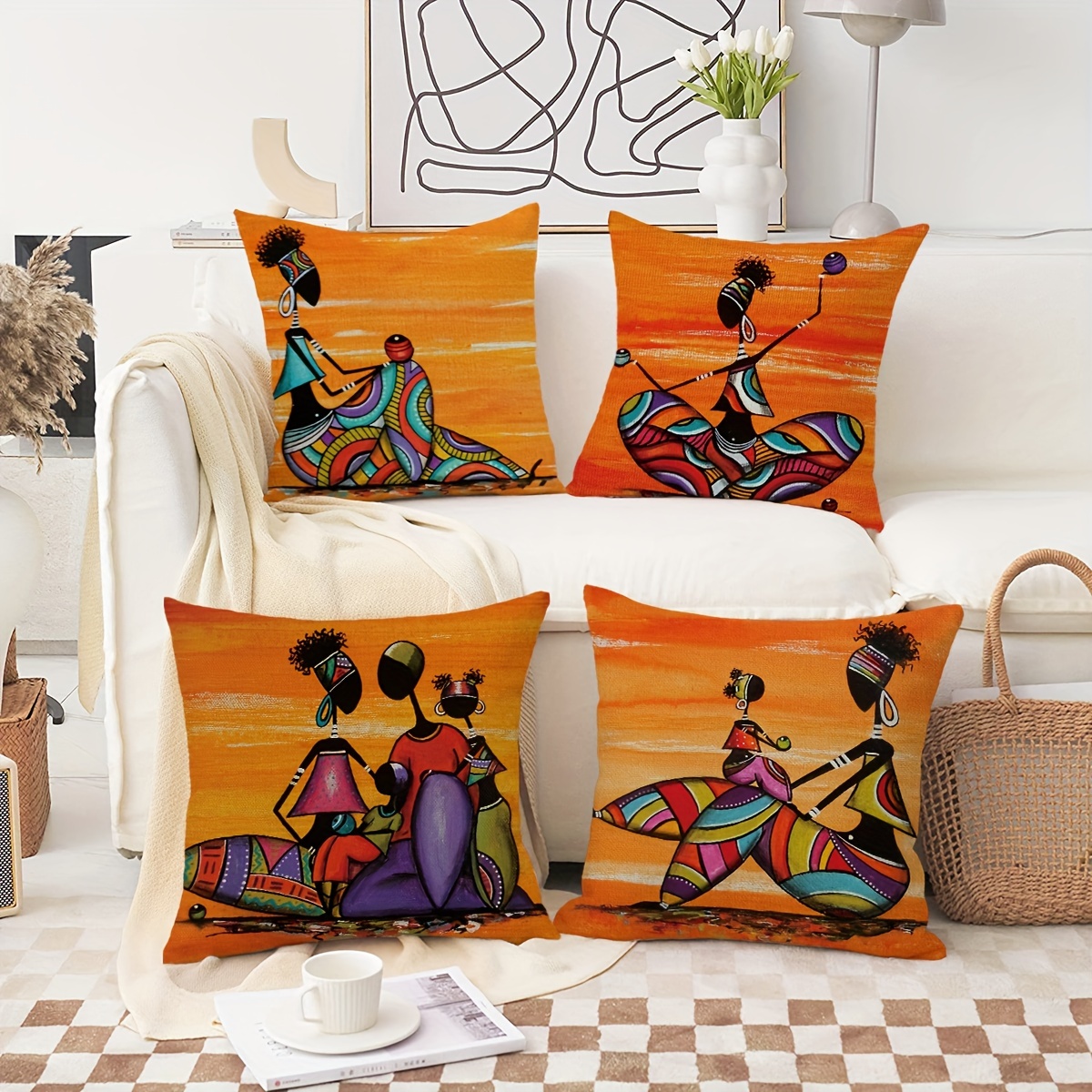 Modern art sale throw pillows