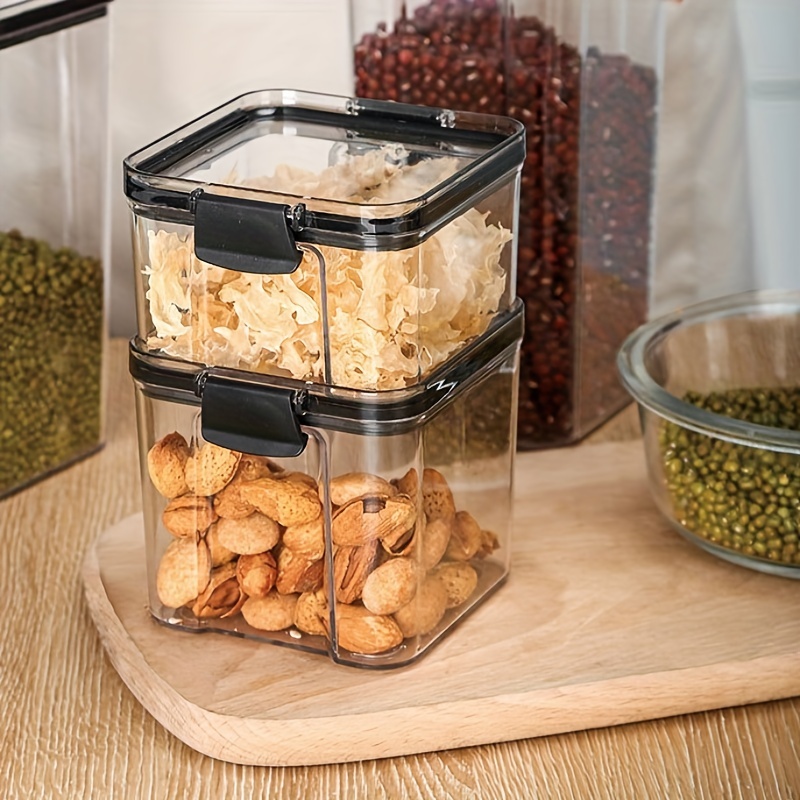 Food Storage Containers With Lids Clear Airtight Square - Temu
