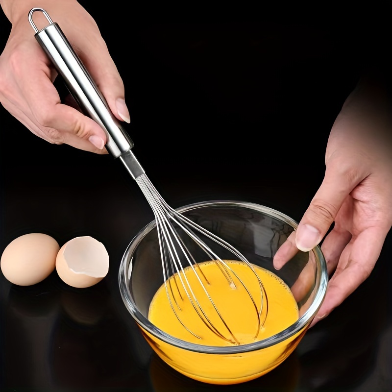 Whisk, Stainless Steel Egg Beater, Blender, Mixer, For Blending, Whisking,  Beating And Stirring, Baking Tools, Kitchen Gadgets, Kitchen Accessories -  Temu