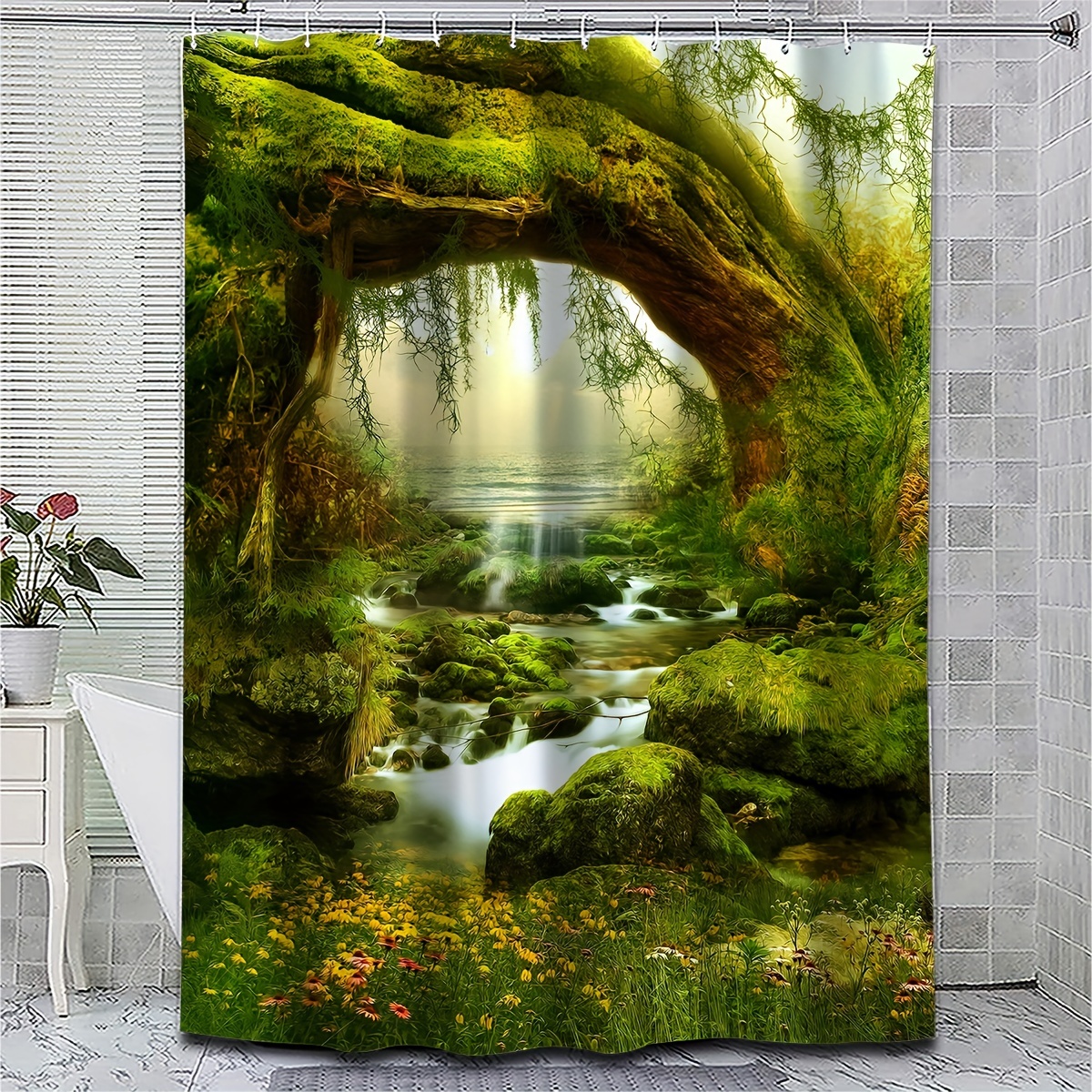 Fairy Forest Shower Curtain Fantasy Forest Magic Tree Dream