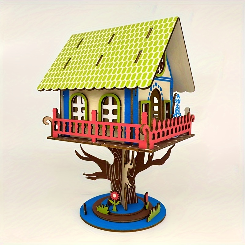 Moulin à vent hollandais en bois 3D Puzzles Modèle Kits Assemblé Éducatif 3D  Puzzle Défi Cadeau pour adultes 3D Assemblage en bois Puzzle Bois Artisanat  Kit Maison Modèle Kit Cadeaux pour lui 
