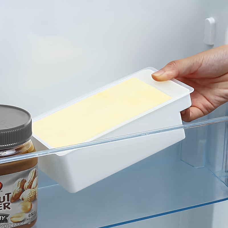 Plastic Refrigerator Storage Box Cheese Container Butter - Temu