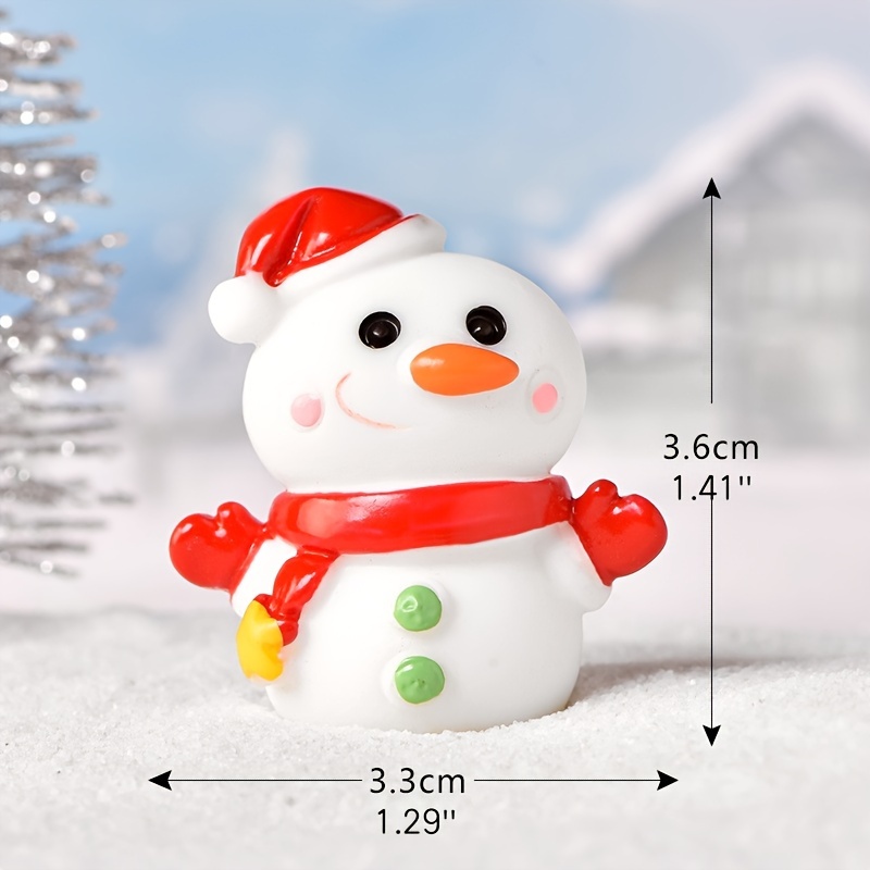 Christmas Mini Snowman Ornament Christmas Resin Igloo - Temu