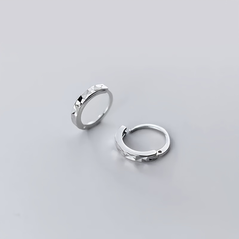 Unique Casual Silver Small Hoop Earrings