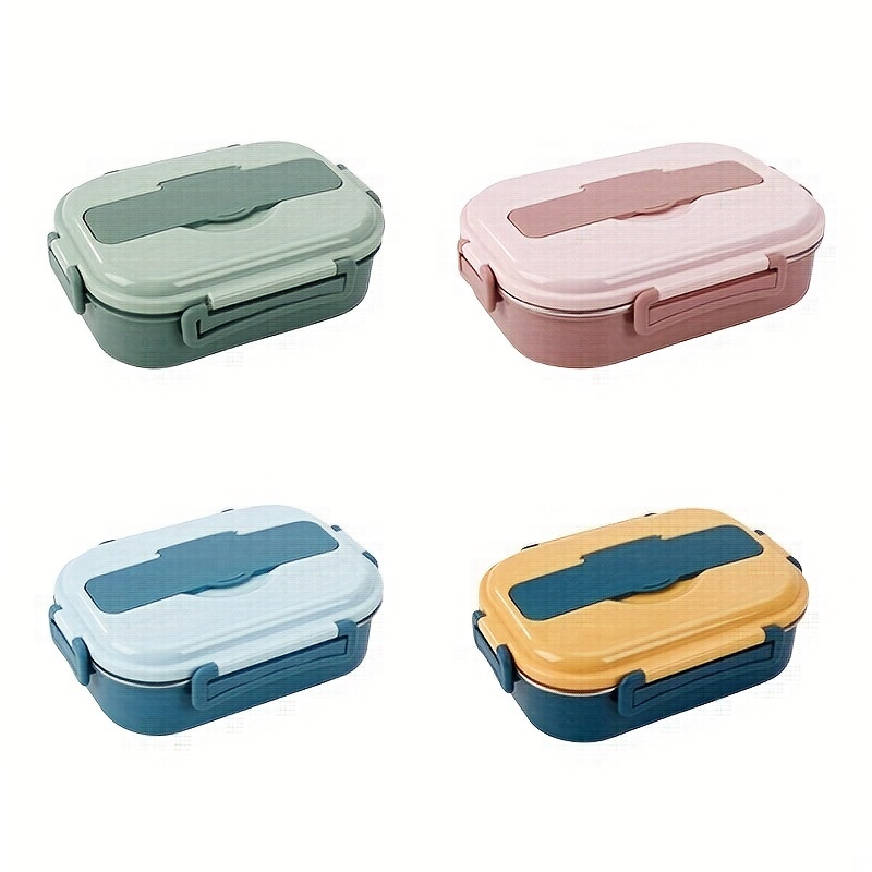 Cartoon Lunch Box For Office Workers Rectangle Bento Box - Temu
