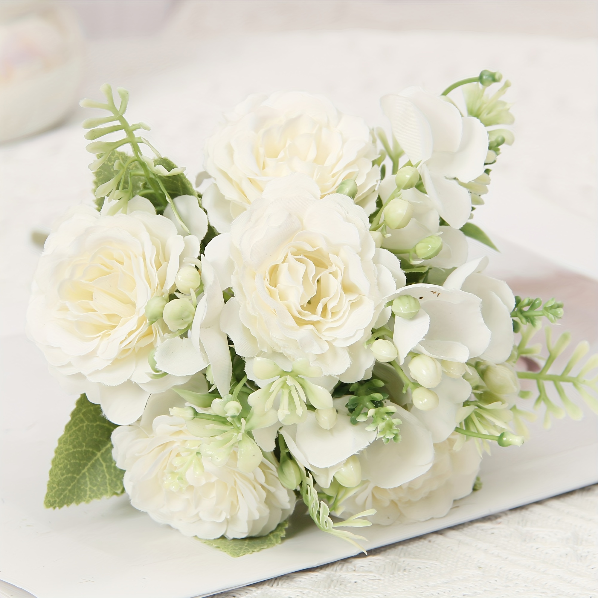 TEMU Bouquet Élégant de Faux - 1pc, Parfait pour la Décoration de & du Bureau, Centres de Table, et Occasions Spéciales