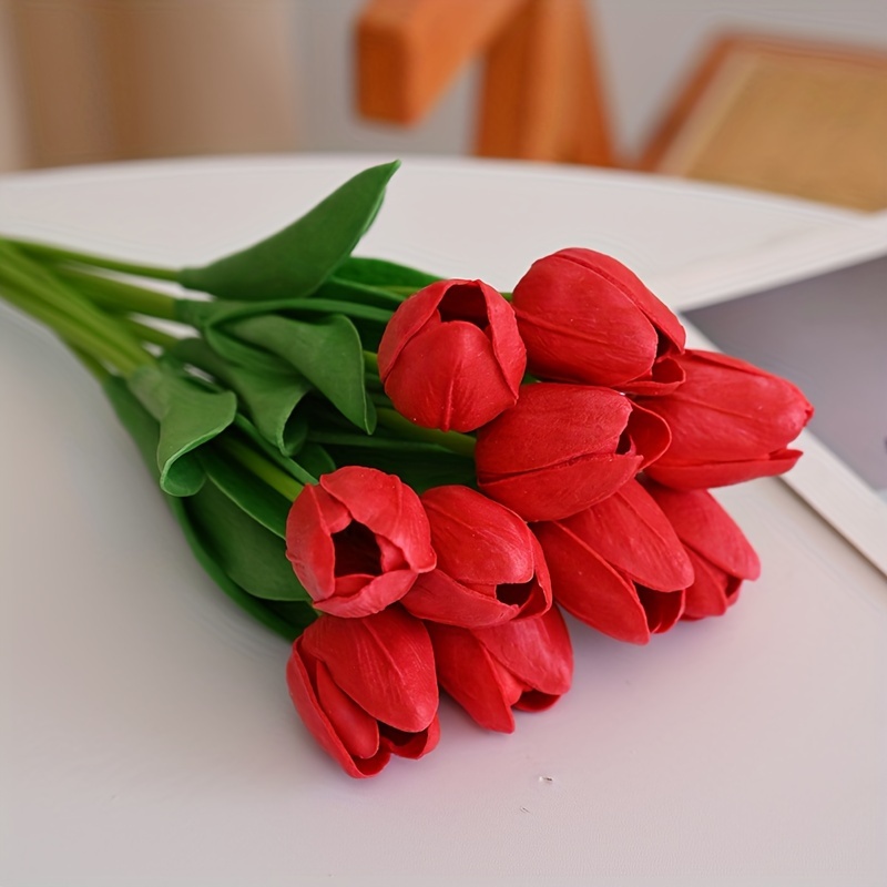 12pcs Tulipanes Artificiales Flores Simuladas Diy - Temu