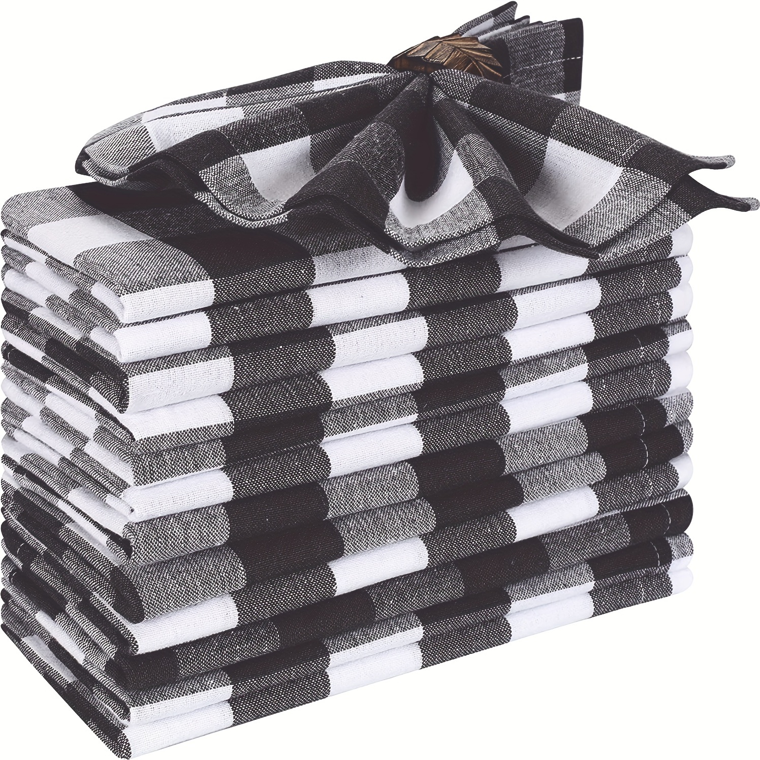 Farmhouse Black Stripe Restaurant Napkin