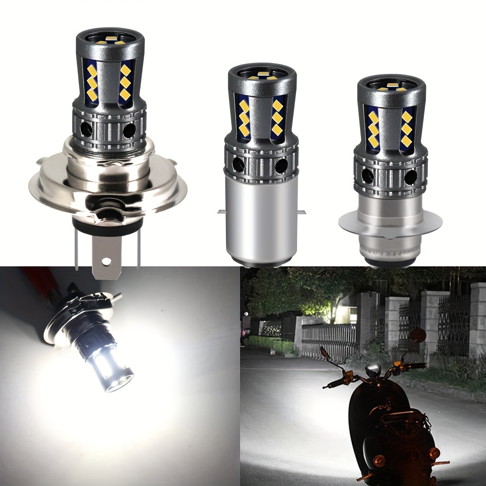 Bevinsee Ampoule H4 LED Moto BA20D H6 LED Motorcycle Headlight