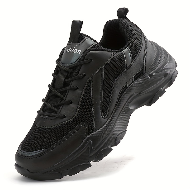 Women's Chunky Lace-Up Mesh Sneakers Thick Sole Platform Dad Shoes