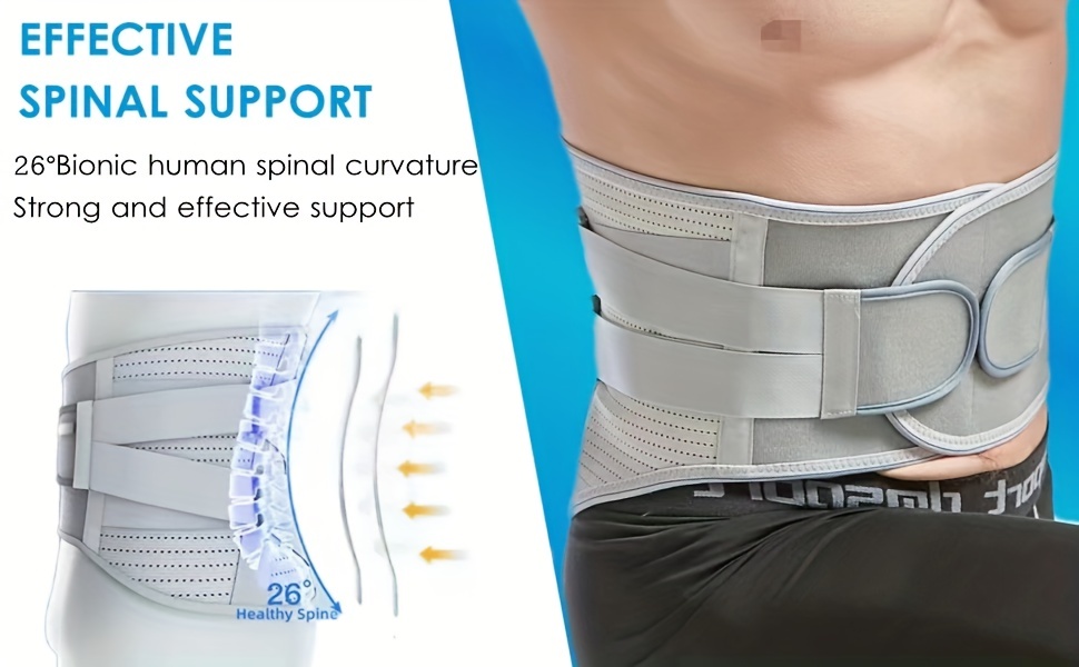 Order A Size Back Brace Men Women Lower Back Breathable Back - Temu Canada