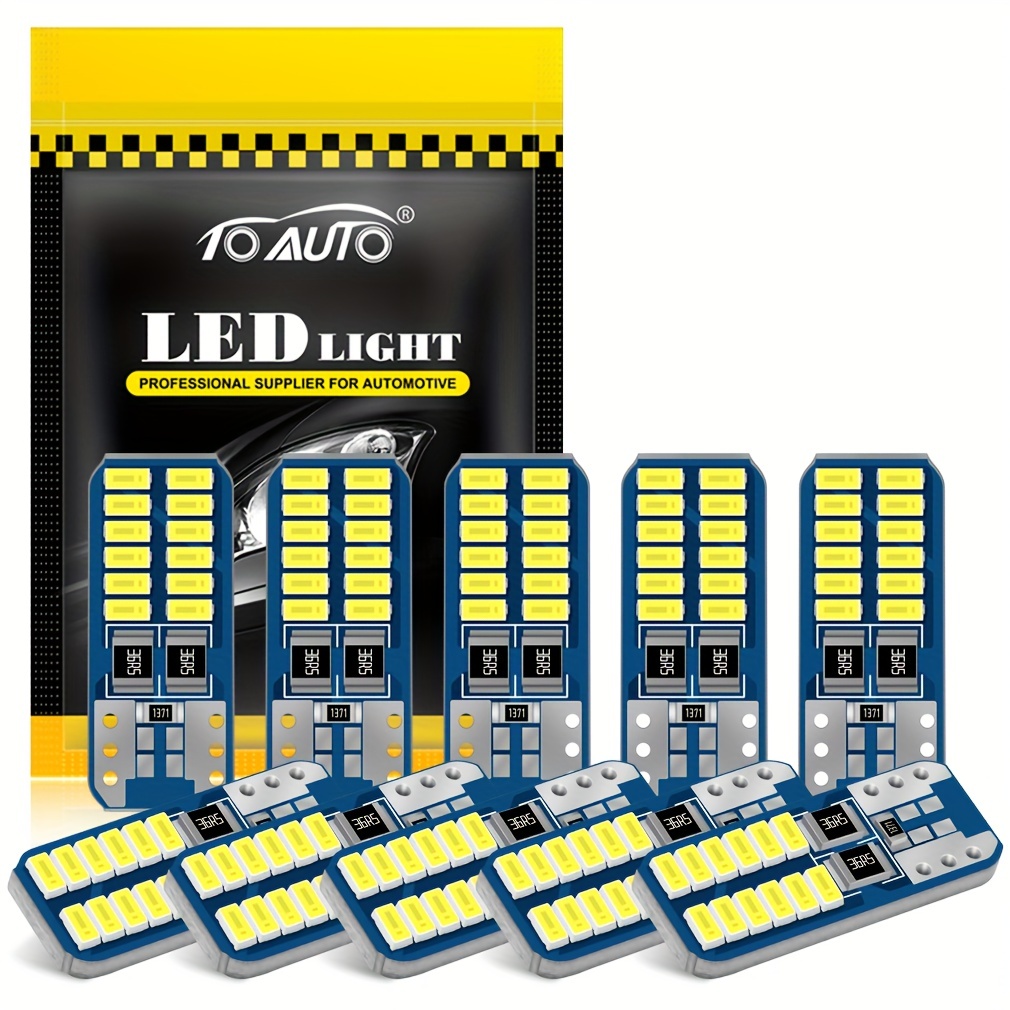 14 pièces voiture LED COB ampoules T10 W5W Signal lumineux - Temu Belgium