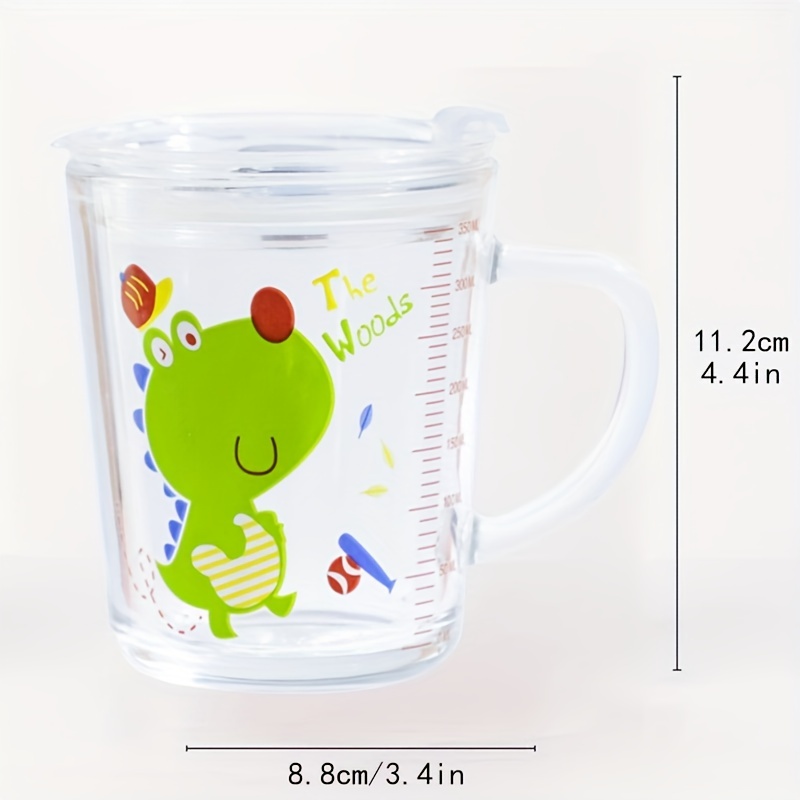 Cute Cartoon Glass Large Capacity Children's Milk Cup - Temu