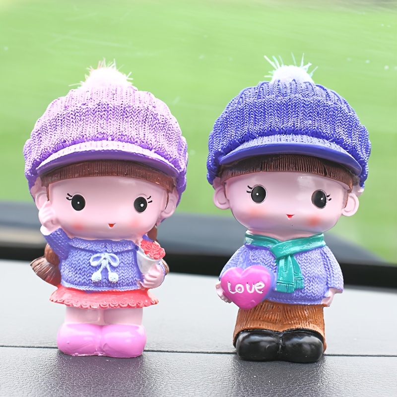 Wishing Couple Cute Car Doll Ornaments Car Interior Decorations