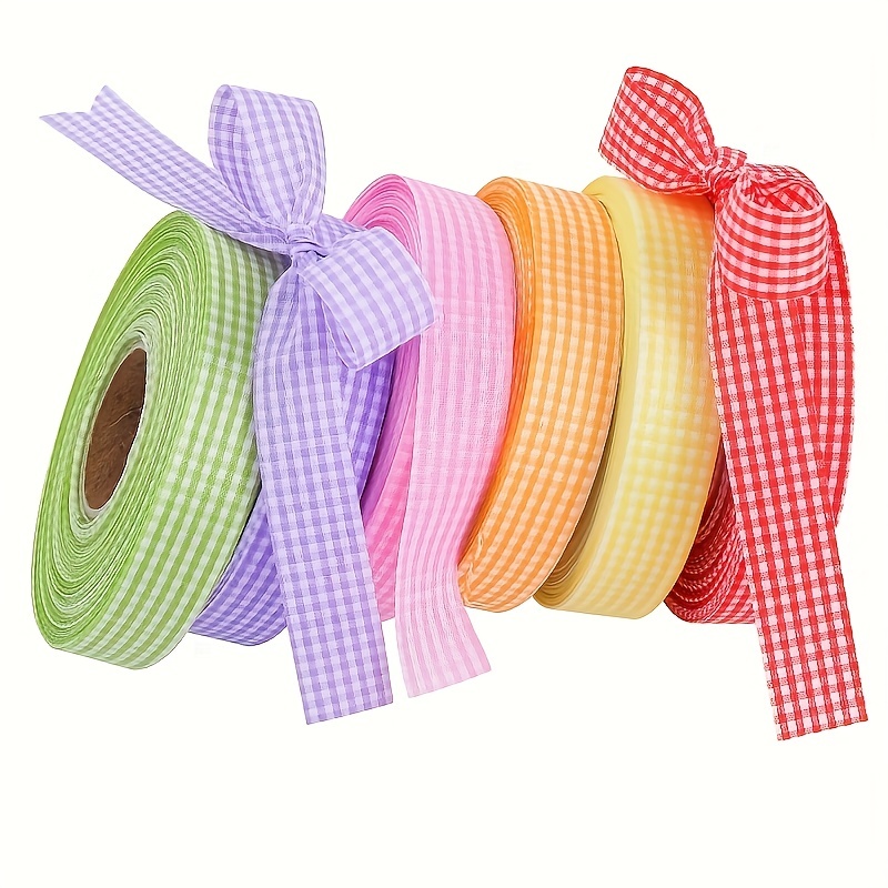 Yellow Plaid Ribbon  Yellow Gingham Ribbon - Natural Style - 1 1/2in. —  Crafted Gift Inc.