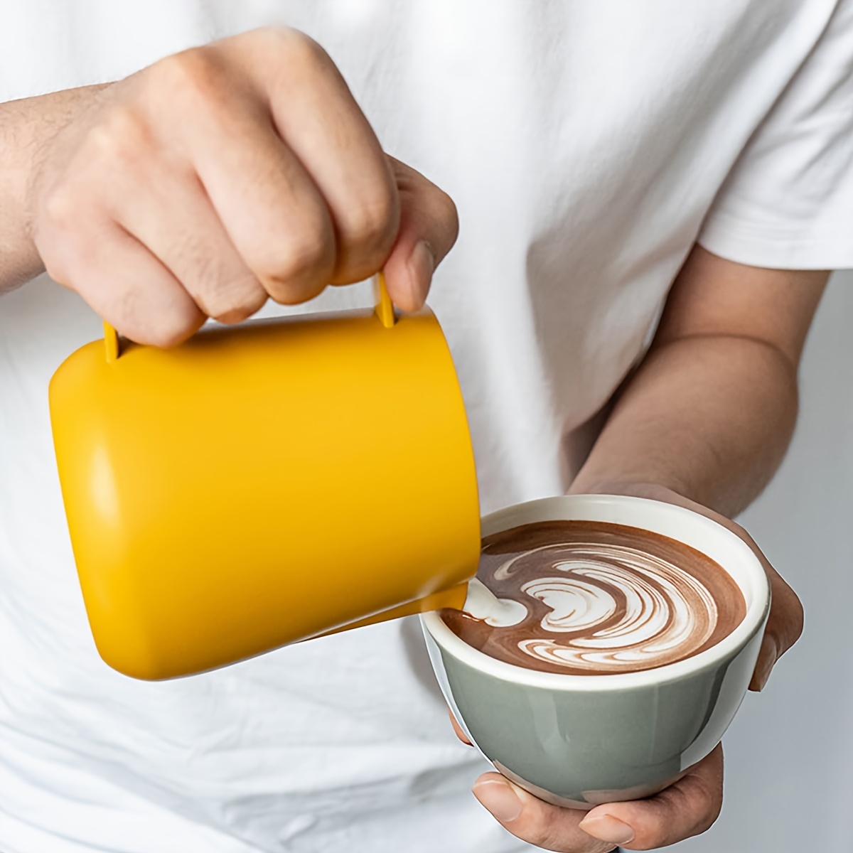 Milk Frothing Pitcher, Espresso Steaming Pitchers Stainless Steel Cappuccino  Coffee Machine Accessories, Barista Tools Steamer Froth Pitchers Milk Jug  Cup With Decorating Pen Latte Art - Temu Germany