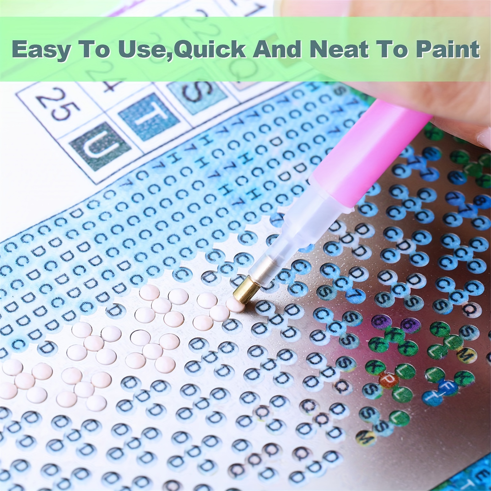 Synthetic Diamond Painting Ruler Stainless Steel Diamond Temu