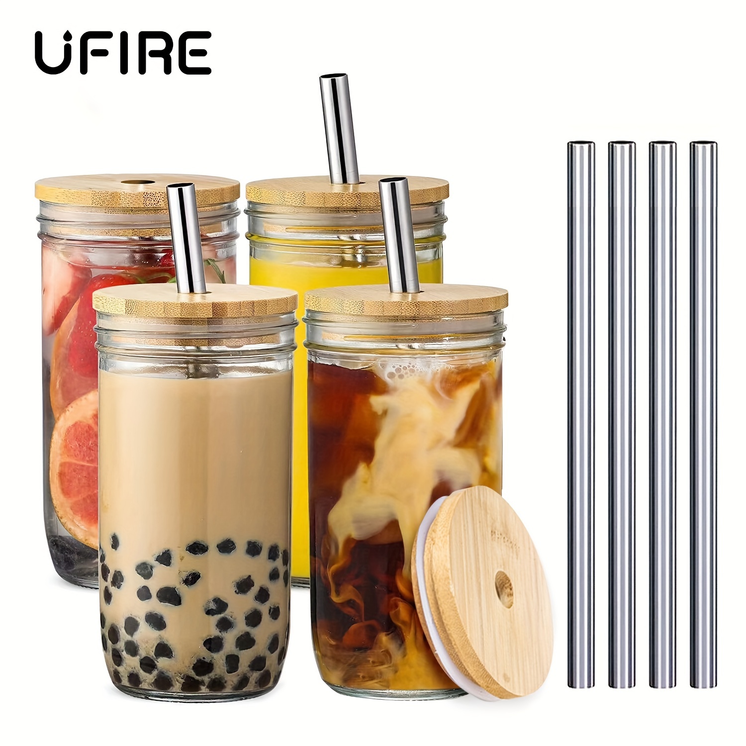 Portable Drinking Glasses Cup With Lids And Straws Cute - Temu