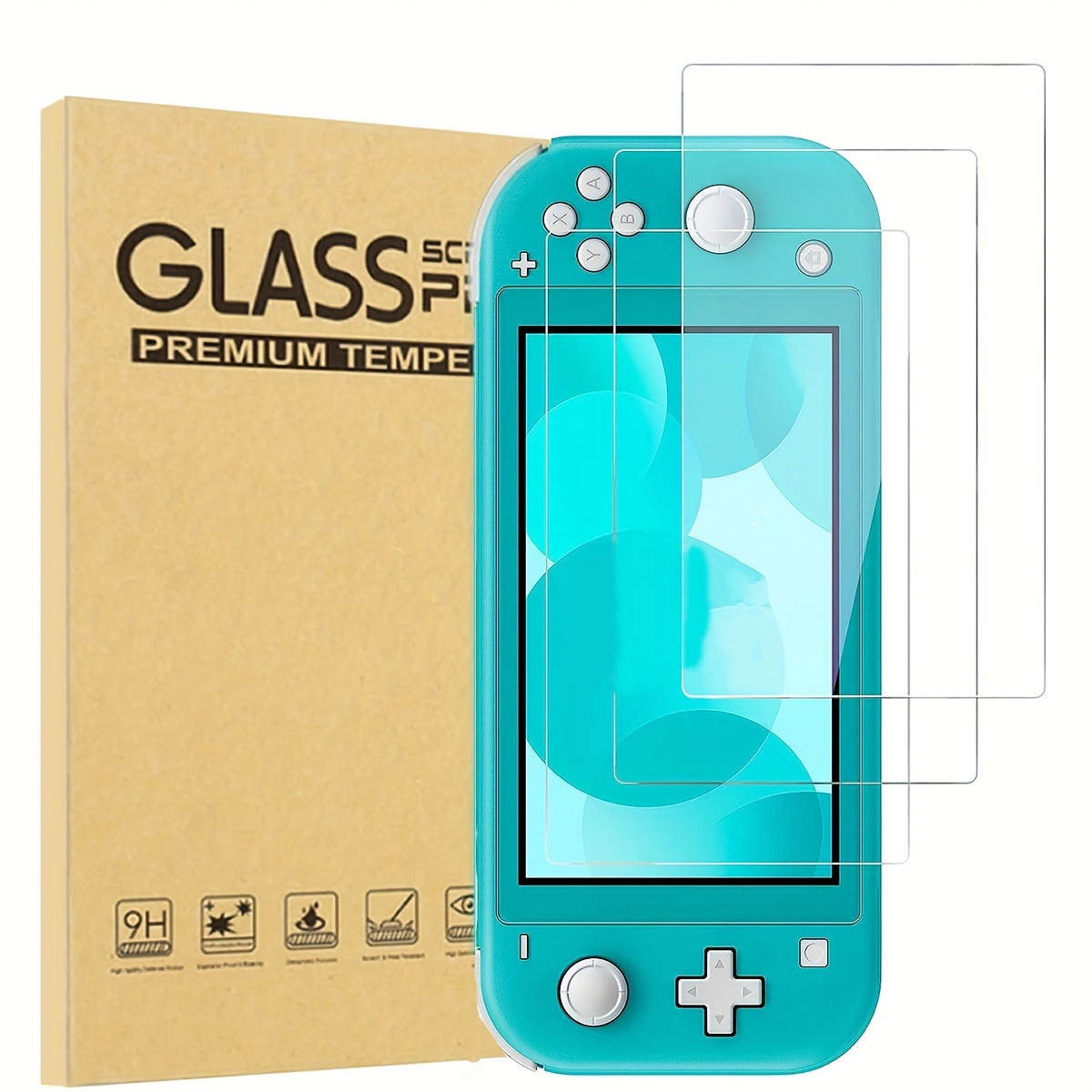 

3 Packs Screen Protector For Switch Lite 5.5 Inch 2019 | Touch Sensitive Tempered Film For Switch Lite | Anti-fingerprint Bubble-free Tempered Glass Screen Protector For Switch Lite