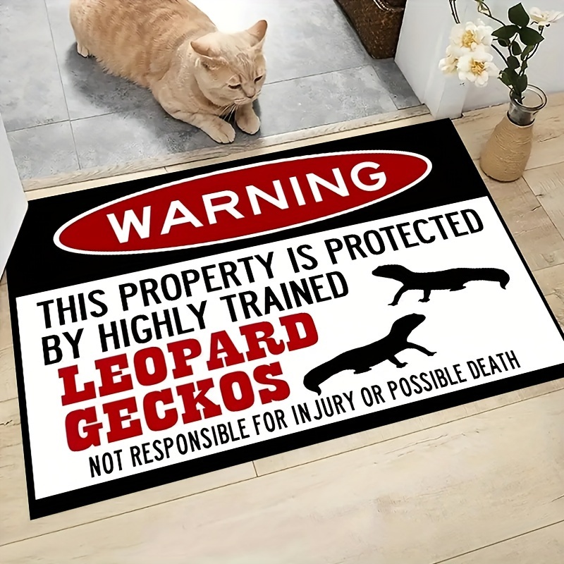 Door Mats For Outside Entry Funny Warning This Property Is - Temu