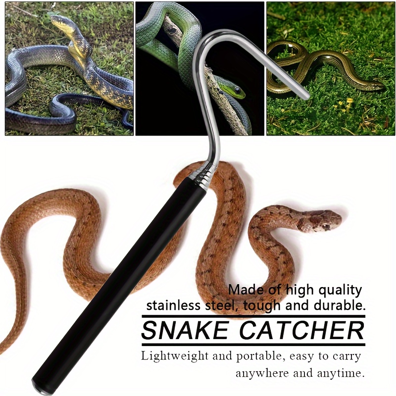 Snake Hook Retractable Snake Catcher Grabber Fish Tank Snake Tongs