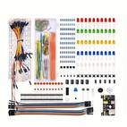 1 set electronics component rotary switch w power supply module jumper wire 830 tie points breadboard precision potentiometer resistor compatible with