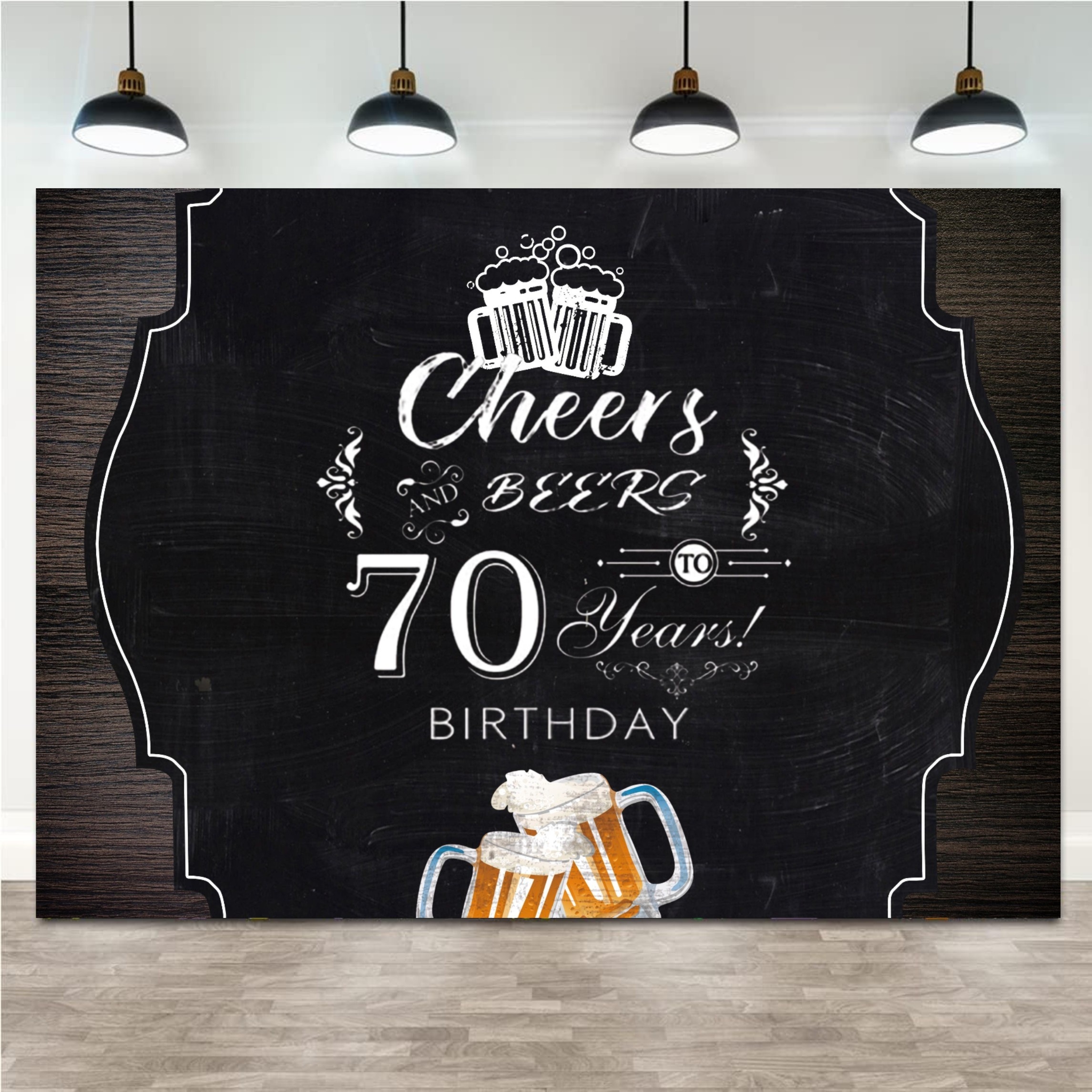 Cheers to 70 Years | 70th Birthday Guest Book | 70th Party Guest Sign In &  Message Book | Gift Log | Memory Keepsake