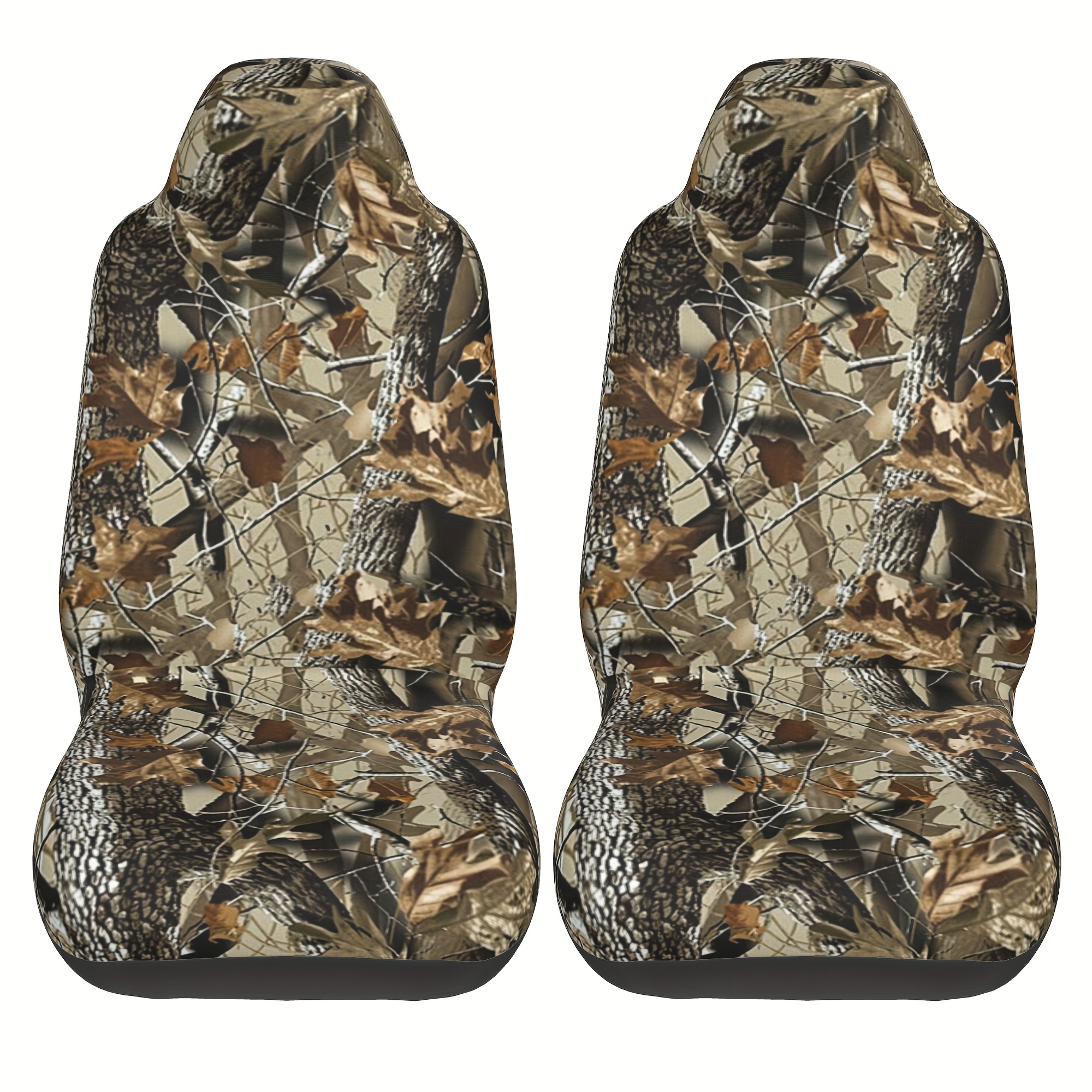 Hunting Camouflage Automotive Car Seat Covers Front Set, Universal Fit High  Back Seat Covers For Cars, Auto, Trucks, SUV, And Van