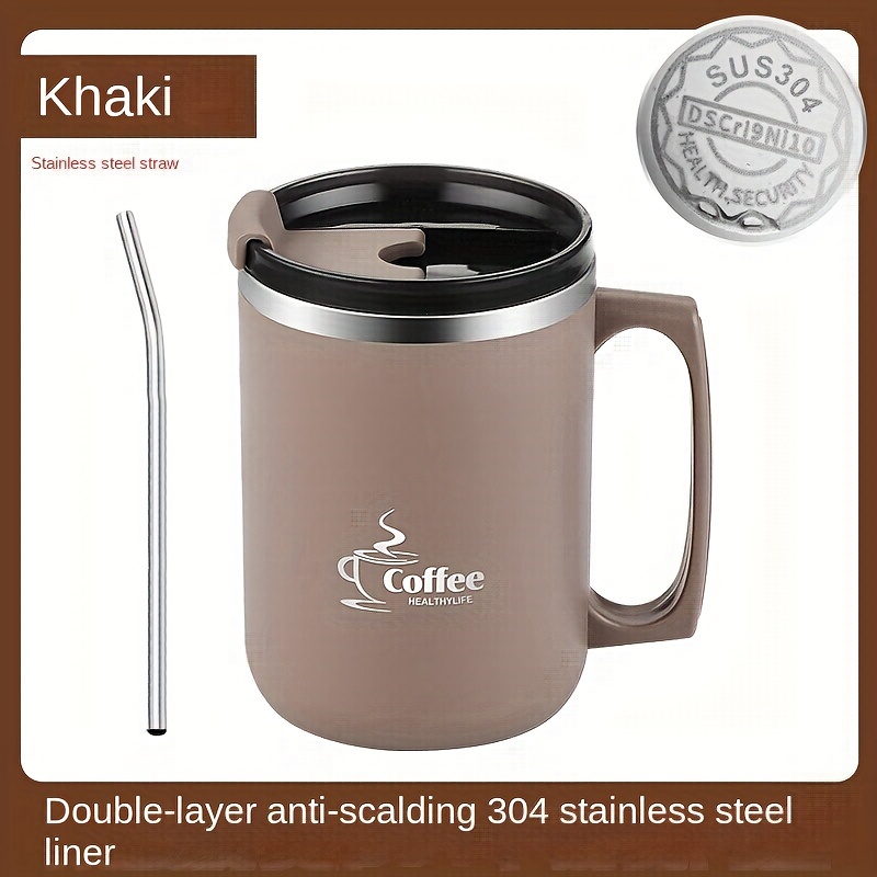 Double Anti scald Tea Cup 304 Stainless Steel Insulated Cup - Temu