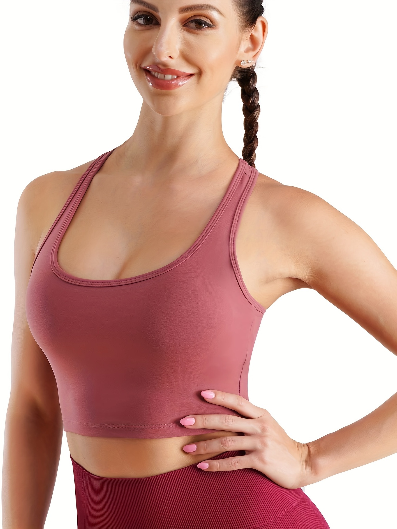 Tube Top Seamless Sports Bra Women Absorb Sweat Mesh Yoga Bra Padded Push  Up Stretch Vest Running Underwear (Color : D, Size : L) : :  Clothing, Shoes & Accessories